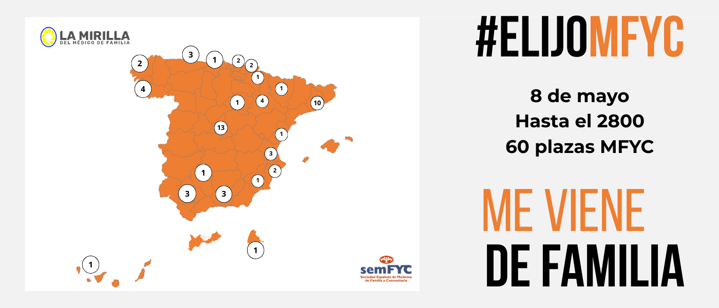 OBSERVATORIO ELIJOMFYC: Medicina Familiar y Comunitaria alcanza ya las 60 plazas elegidas